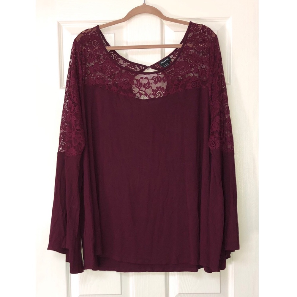 Torrid maroon plus size top